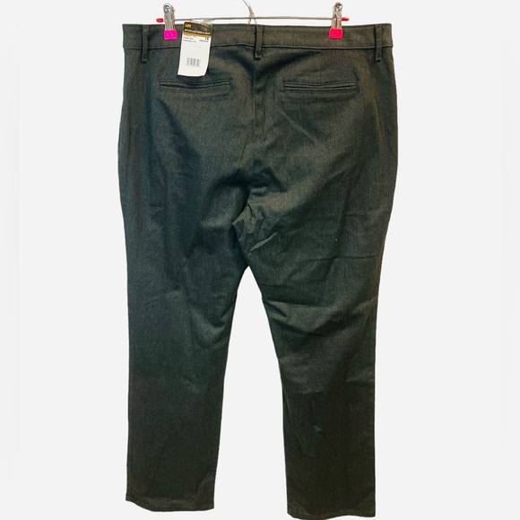 Lee Women's Relaxed Fit All Day Straight Leg Pants Charcoal Heather Size 16 - Picture 8 of 12
